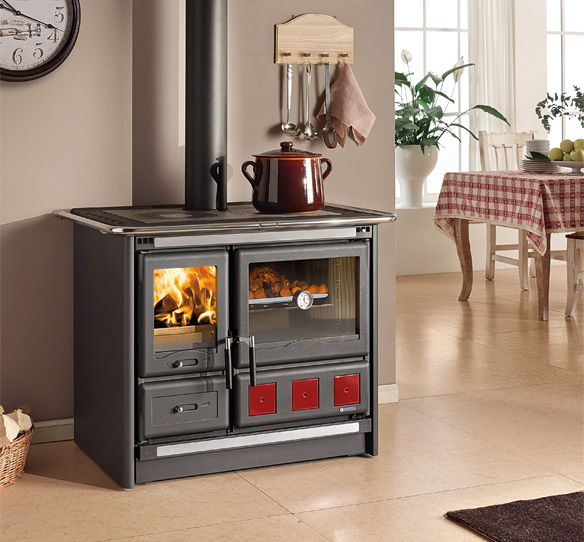 Дровяная кухонная плита La Nordica ROSA XXL Черный антрацит