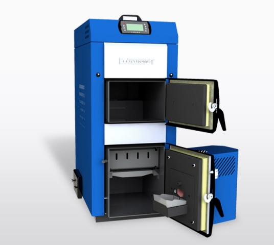 Твердотопливный котел Elektromet EKO-PE Dual 20kW (Бункер 540л)